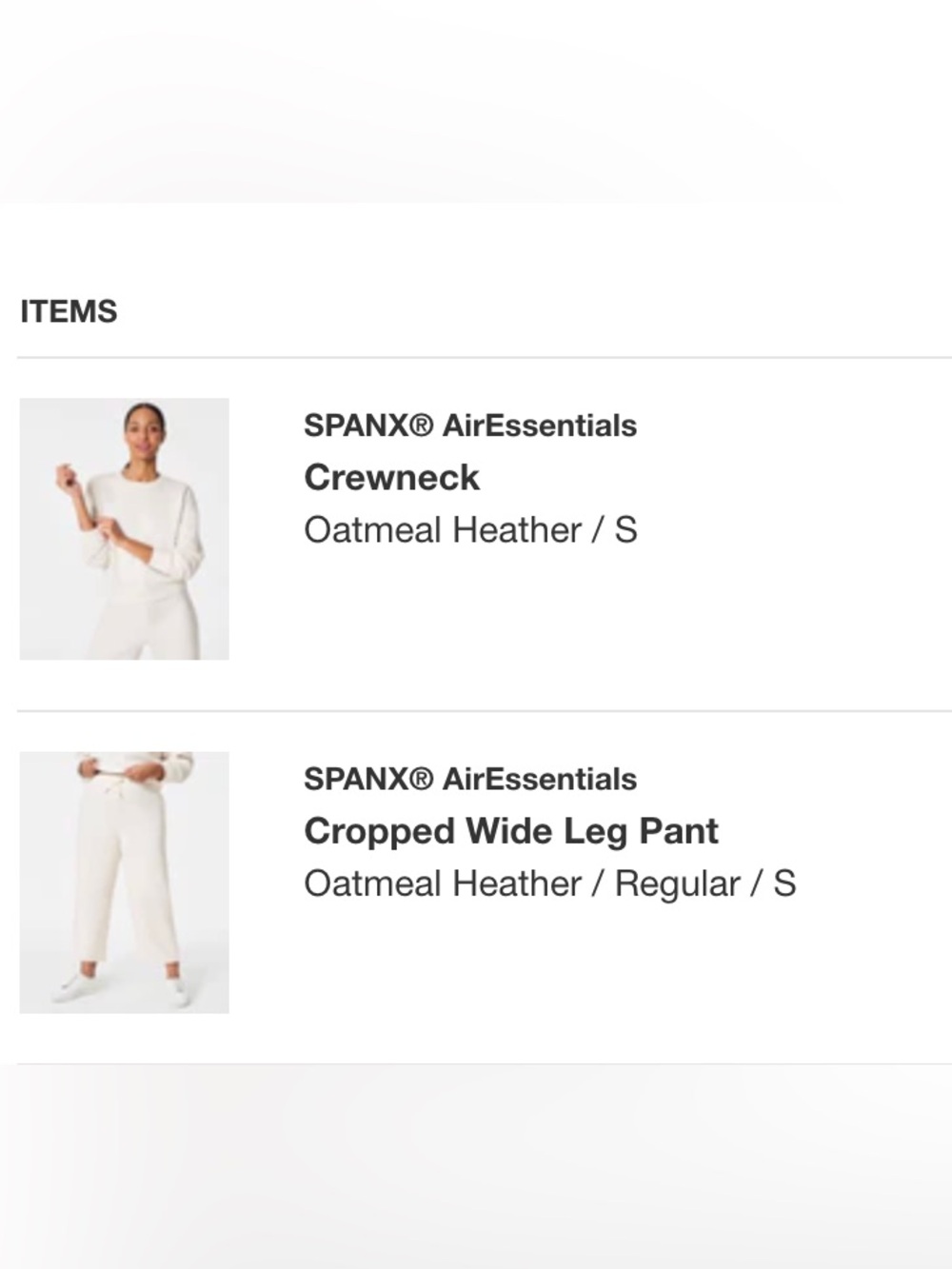 NWOT Spanx Air Essentials Set - Size Small